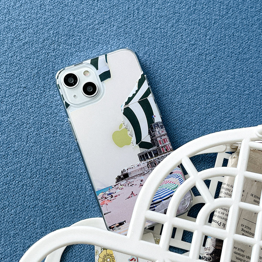 |Mademoment| Color Beach Design Glossy Mirror Phone Case