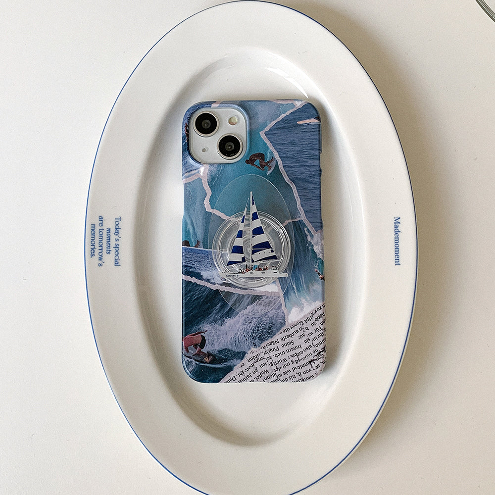 |Mademoment| Collage Beach Design Phone Case
