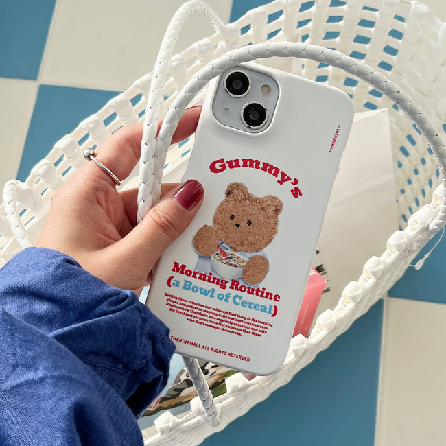 |THENINEMALL| Morning Cereal Gummy Hard Phone Case (2 types)