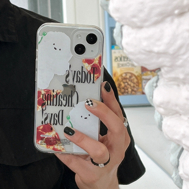 |THENINEMALL| Cheating Day Ppokku Clear Phone Case (3 types)