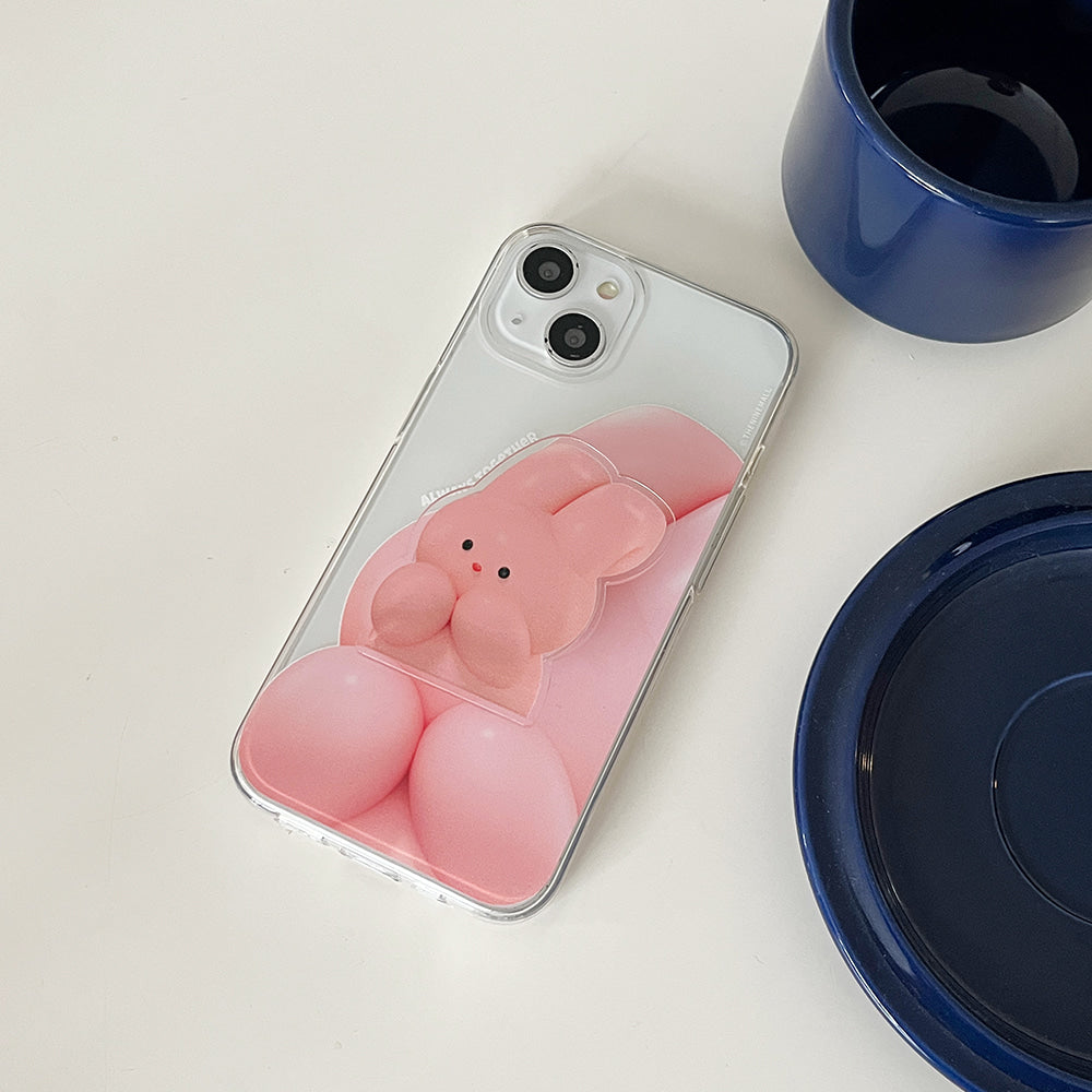 |THENINEMALL| Windy Together Clear Phone Case (3 types)