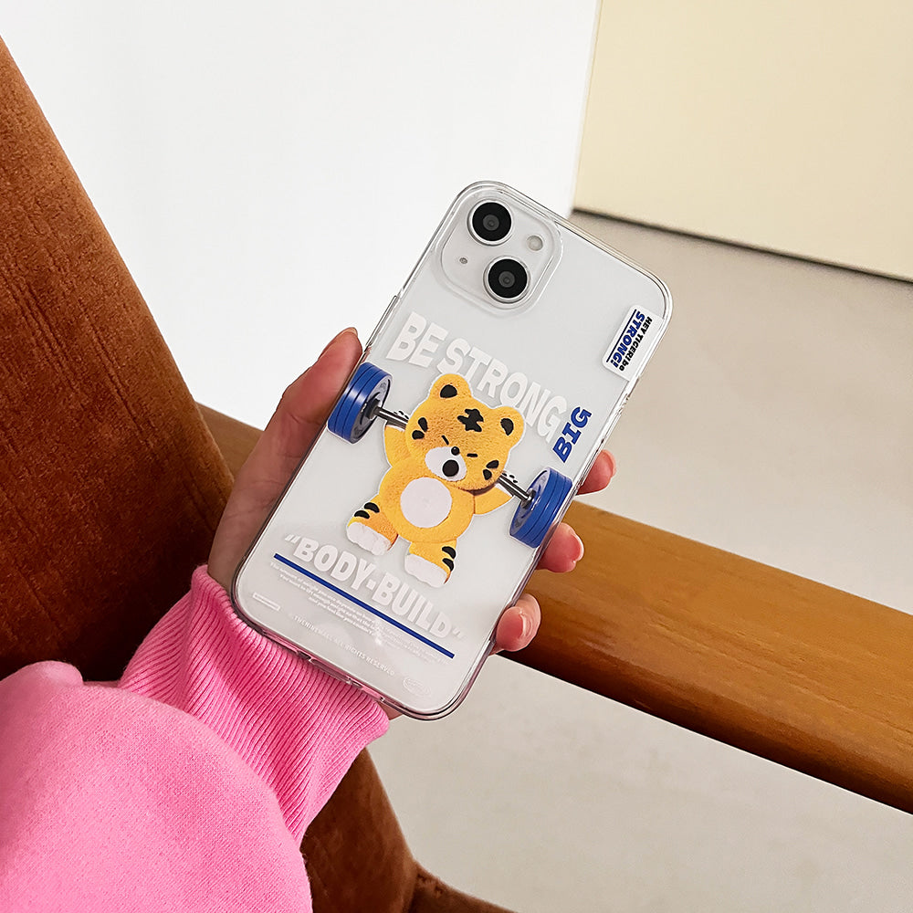 |THENINEMALL| Squat Hey Tiger Clear Phone Case (3 types)