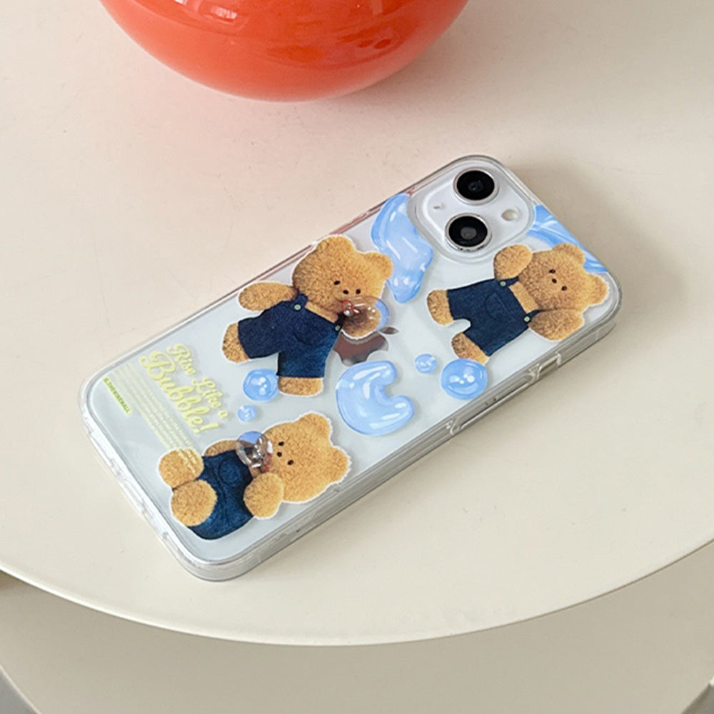 |THENINEMALL| Pattern Bubble Gummy Clear Phone Case (3 types)