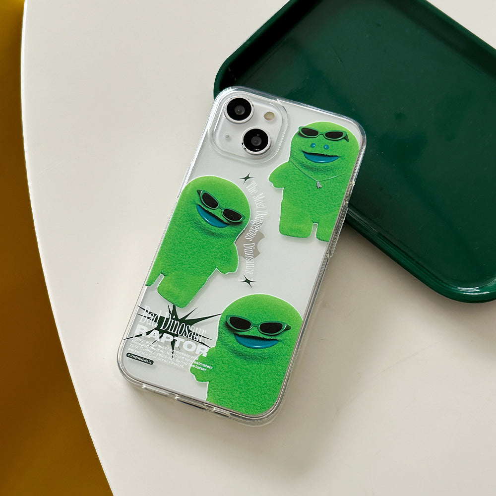 |THENINEMALL| Pattern Bad Raptor Clear Phone Case (3 types)