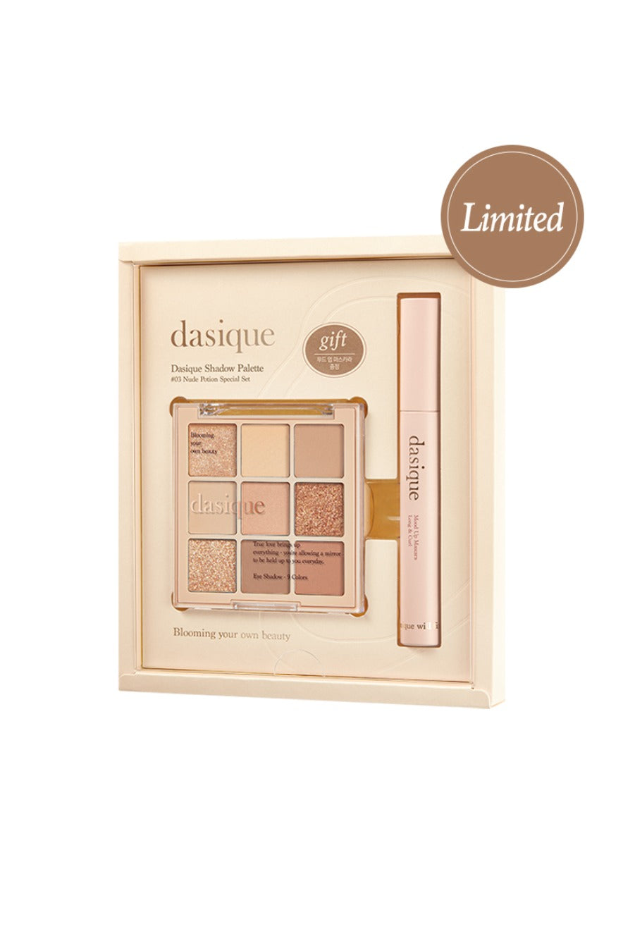 |dasique| Shadow Palette - 03 Nude Potion + Mascara Black Special Set