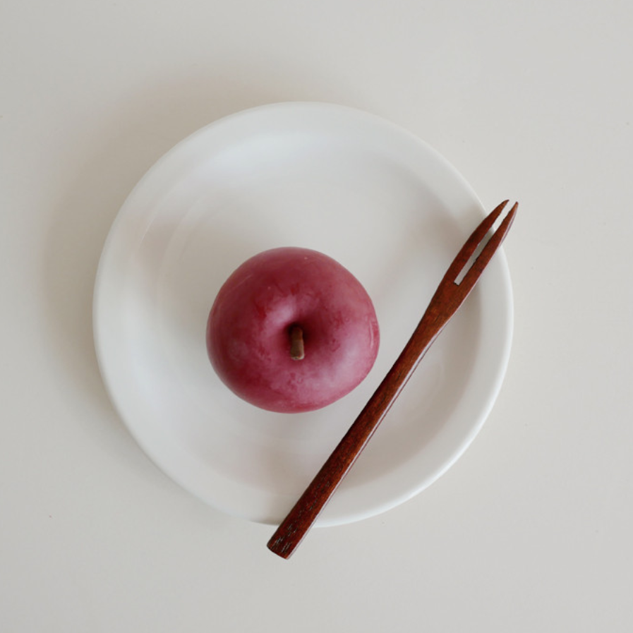 |Bracket Table| Wood Tea Fork