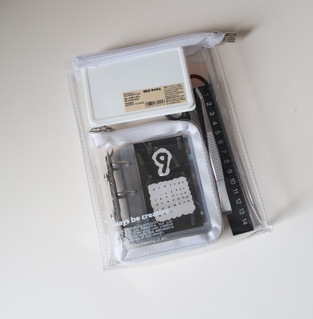 |abc studio| Clear Zipper Pocket