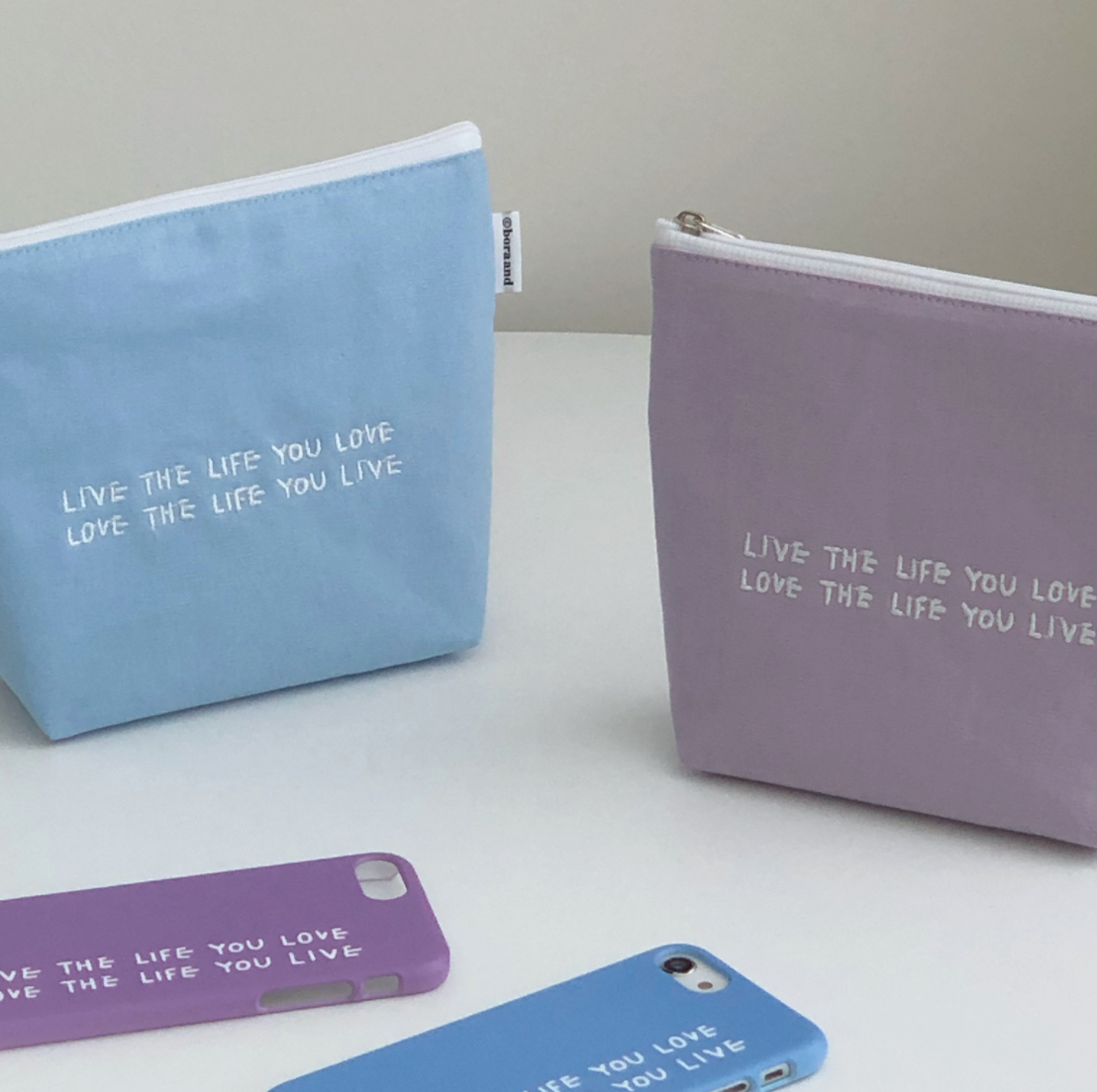 |bora and| Live the Life You Love Pouch