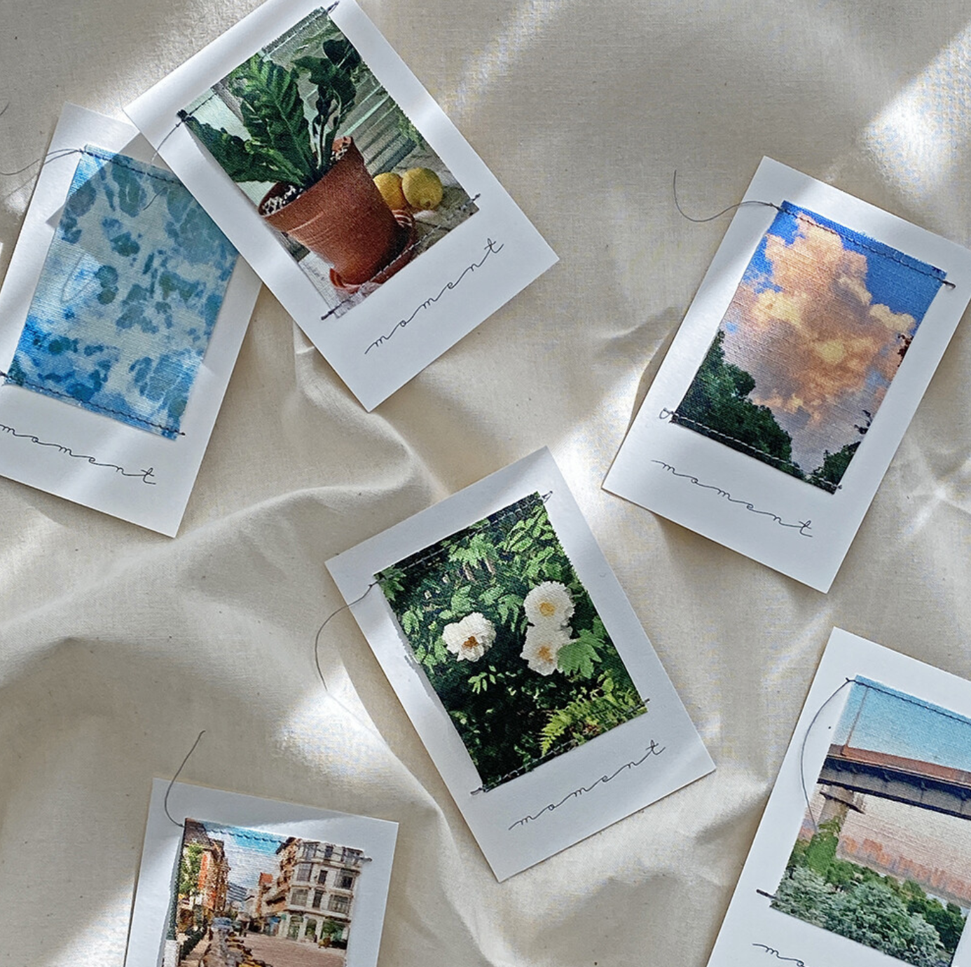 |MOMENT STORAGE| Fabric Polaroid Card