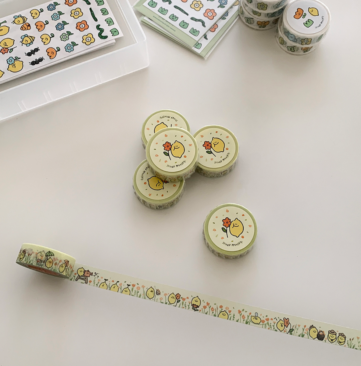 |Second Morning| With Flower Masking Tape