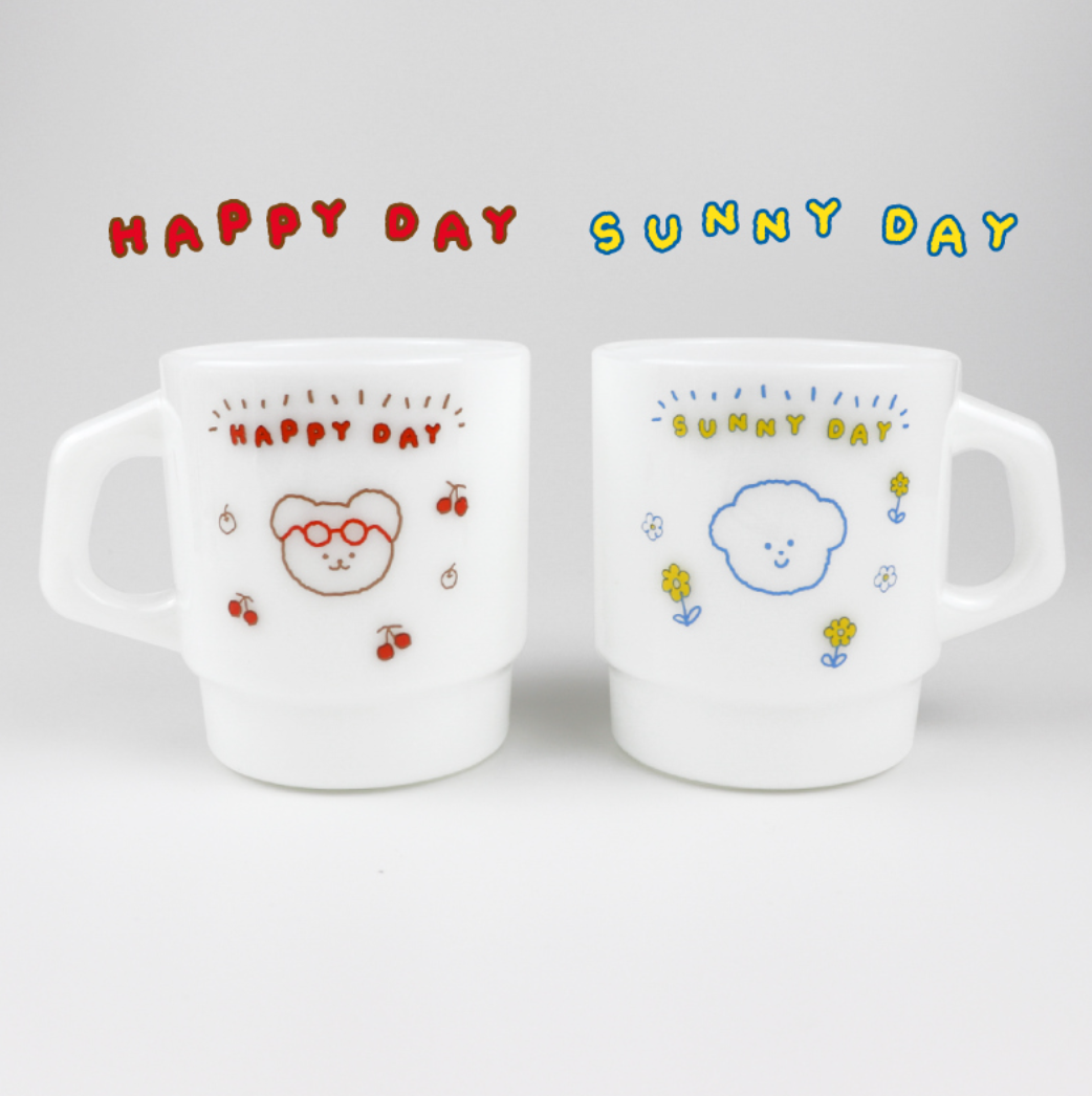 |TETEUM| MILK GLASS CUP 250ml