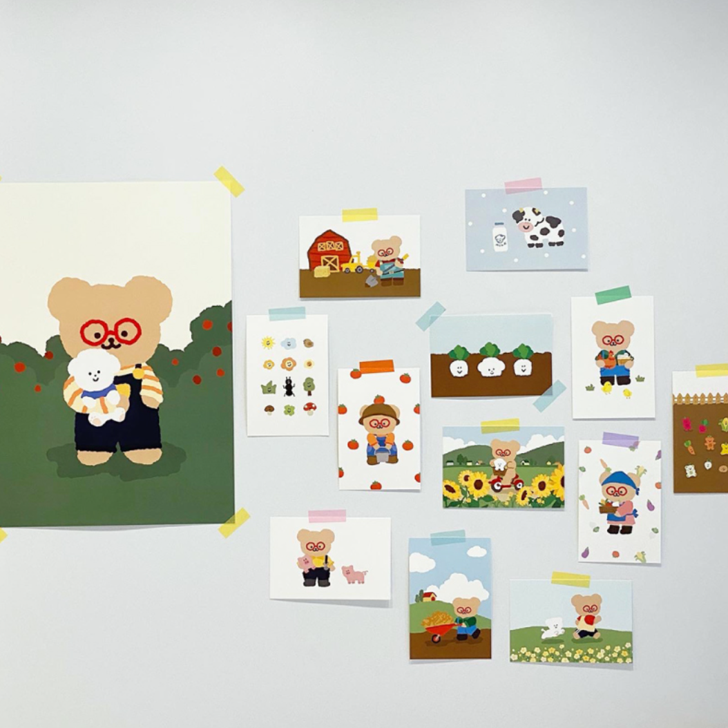 |TETEUM| TINY FOREST POSTCARDS