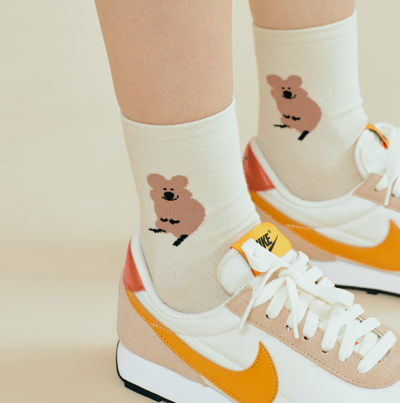|Sockstaz X Dinotaeng| Quokka Socks