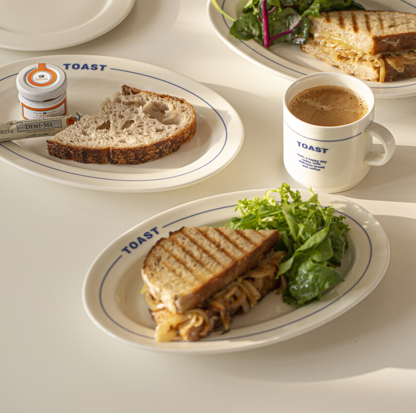 |momur| Weekend Toast Plate 'blue'