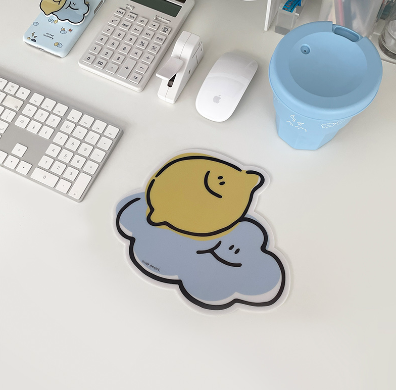|second morning| Lemony & Cloud Mousepad