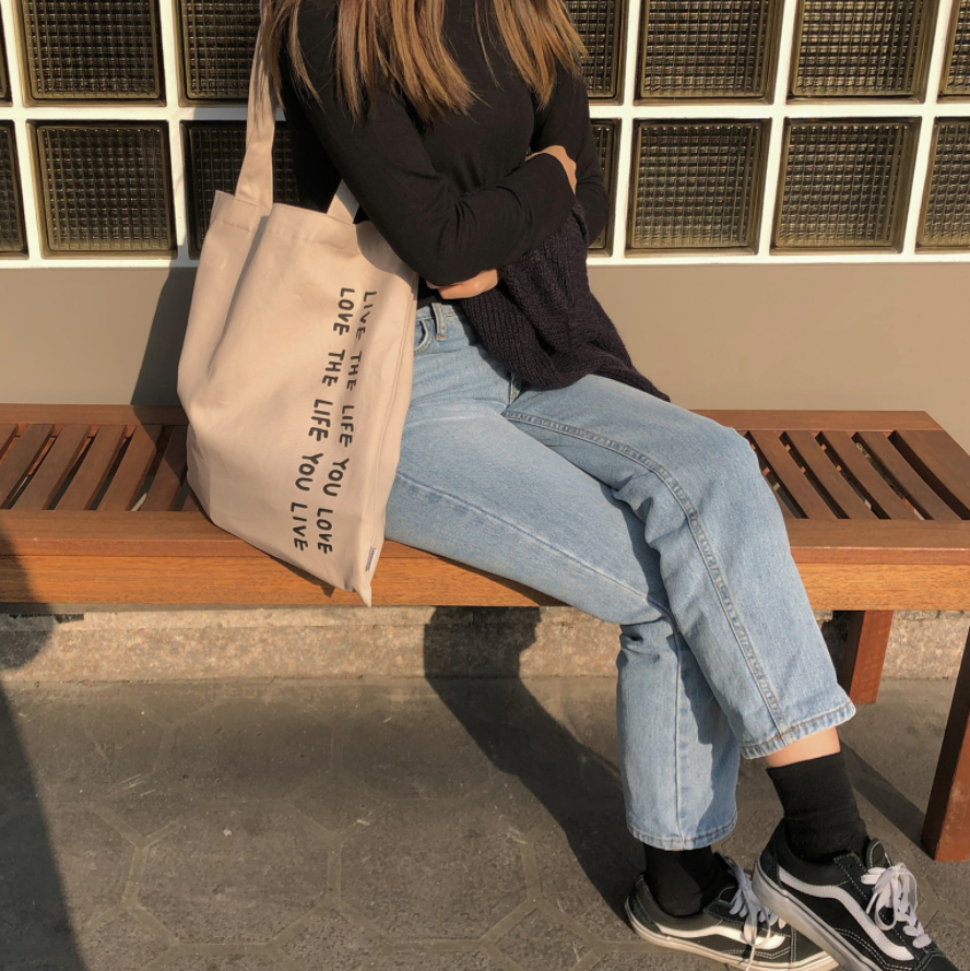 |bora and| Live the Life You Love Eco Bag