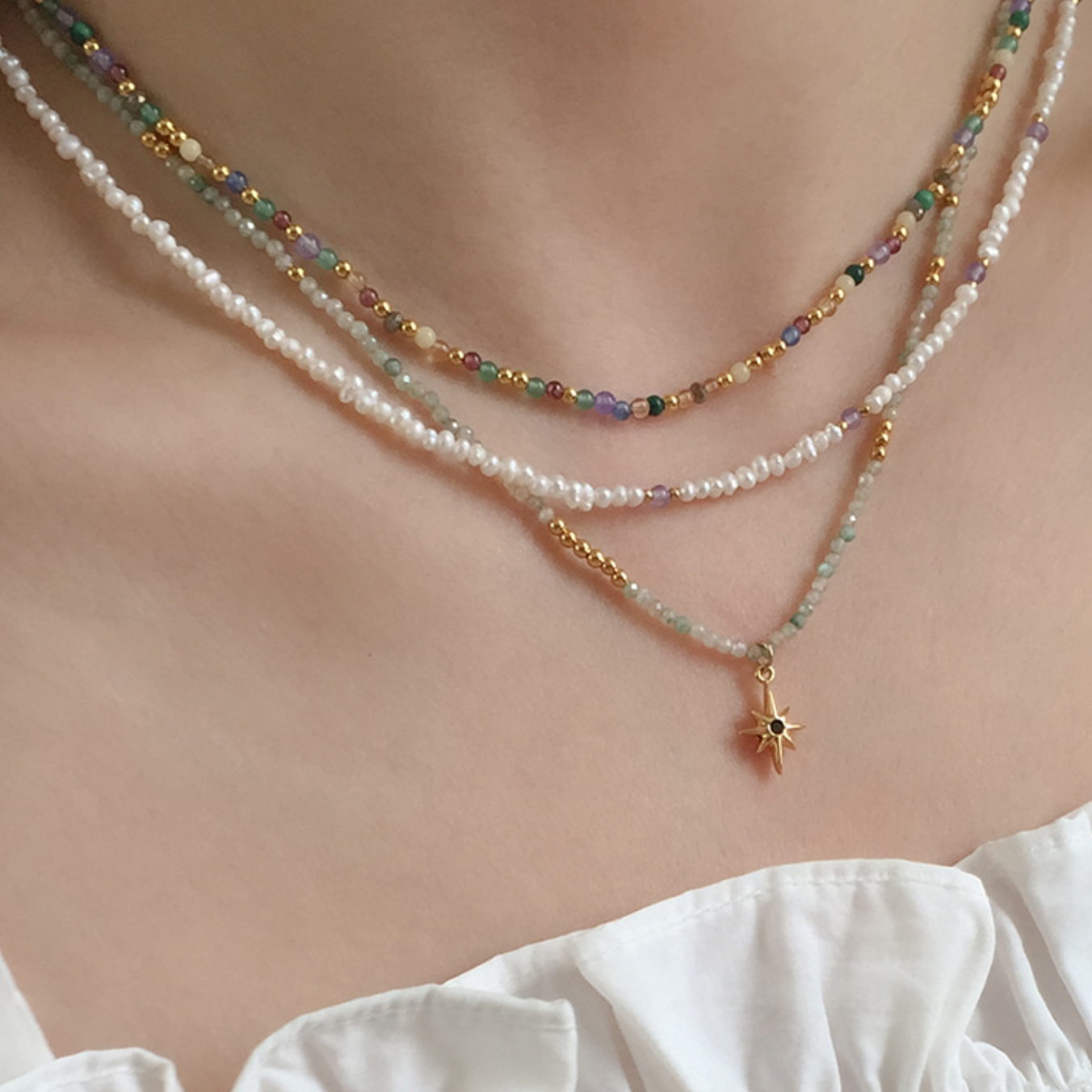 |moat| Sunny Beads Necklace