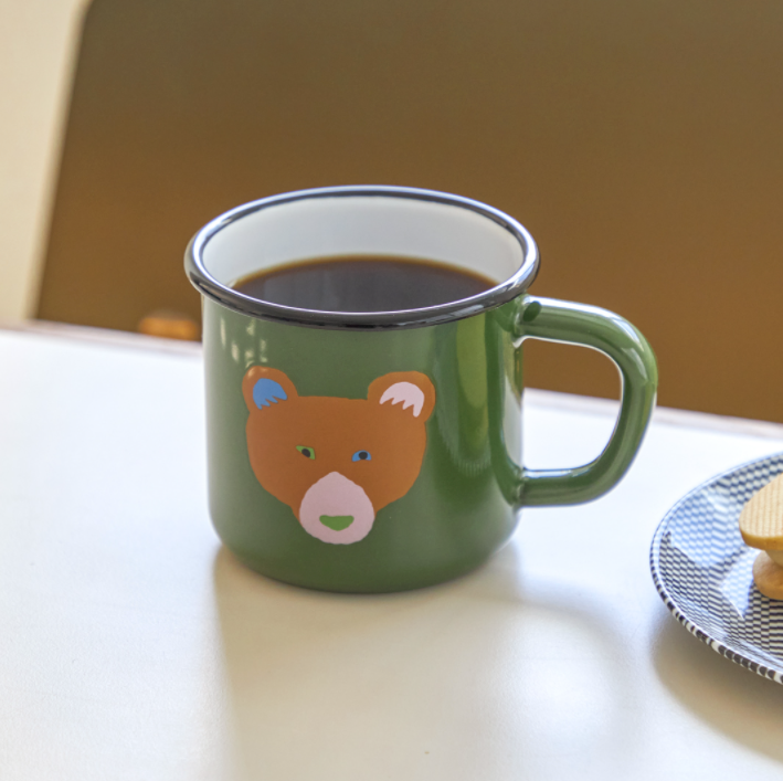 |WARMGREYTAIL| BROWN BEAR MUG CUP 350ml