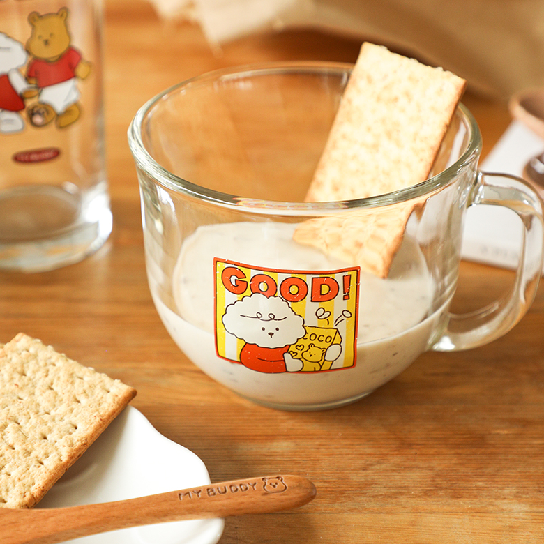 |Dailylike| My Buddy Cereal Mug + Wood Spoon Set