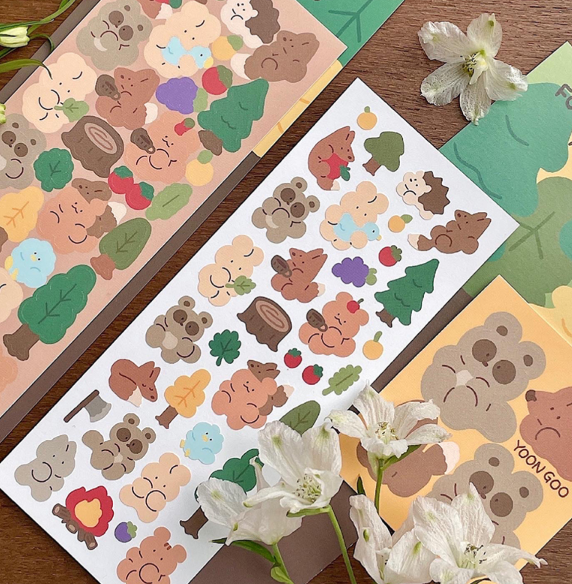 |YOON GOO| Forest Animals Sticker