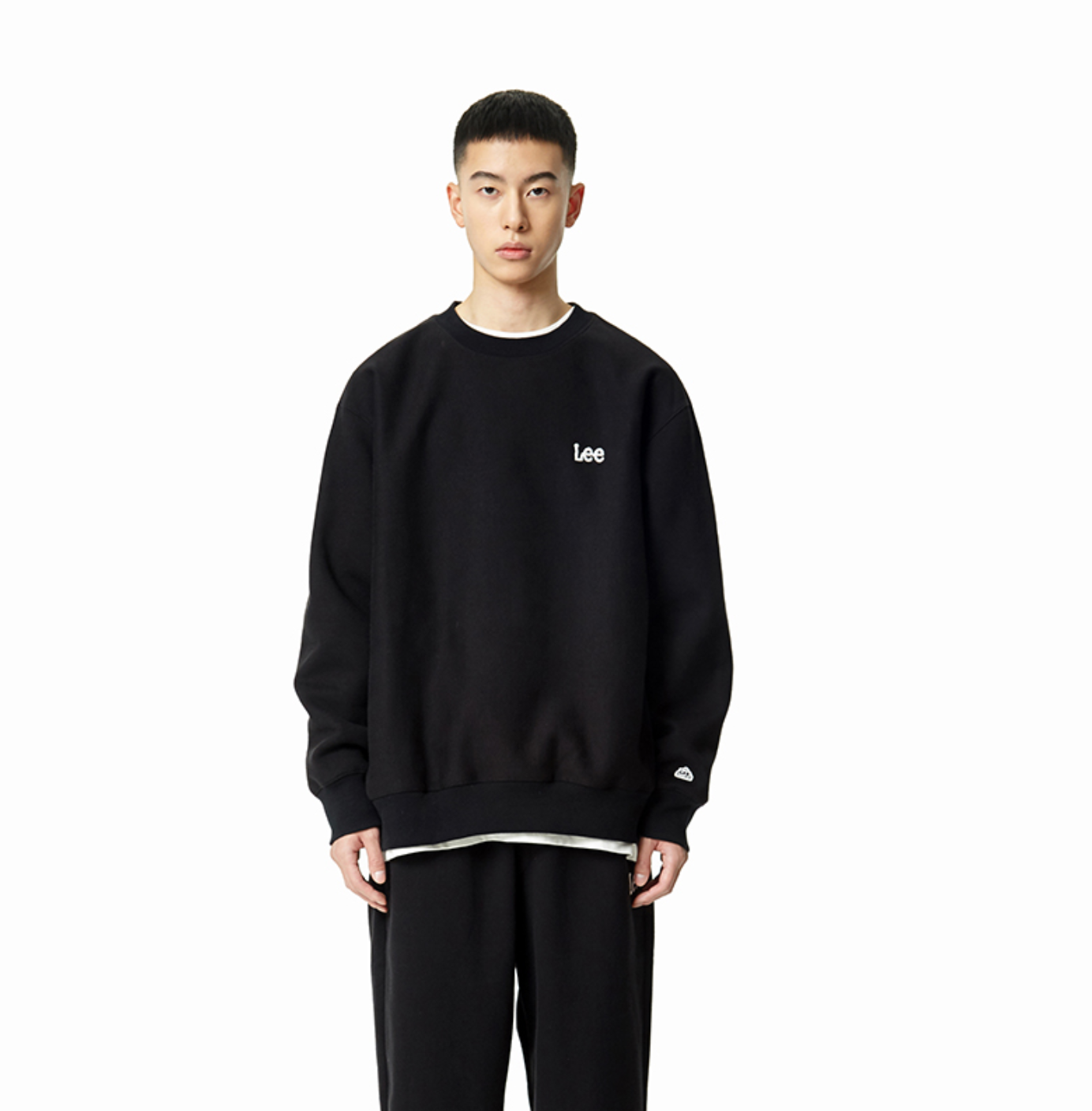 |LEE| Reverse Weave Small Twitch Logo Sweatshirt (4colour)