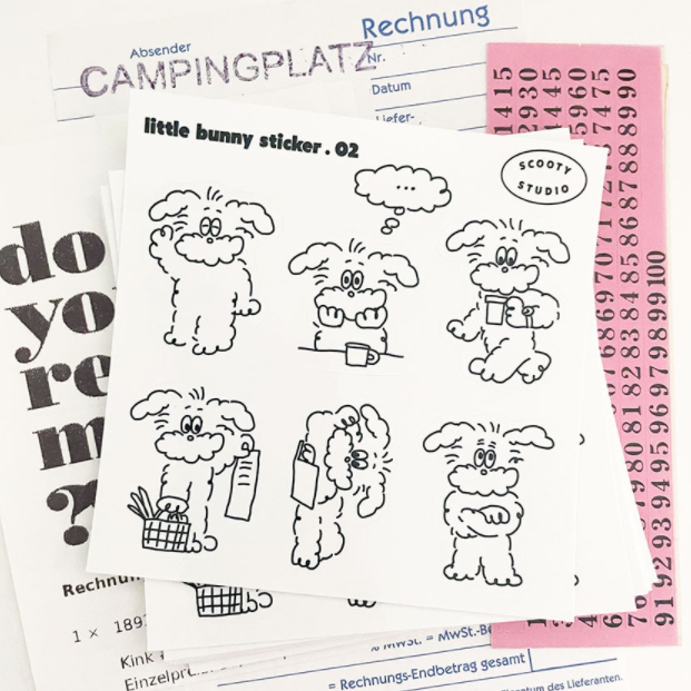 |scooty studio| Little Bunny Sticker 02