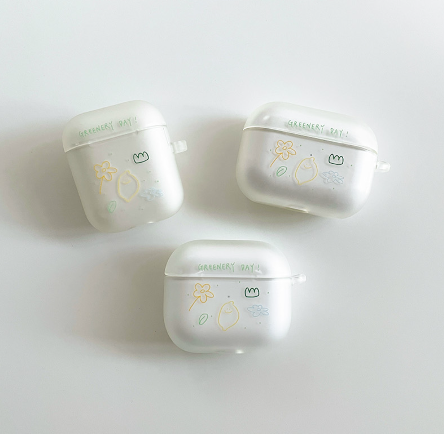 |second morning| Greenery AirPods Case