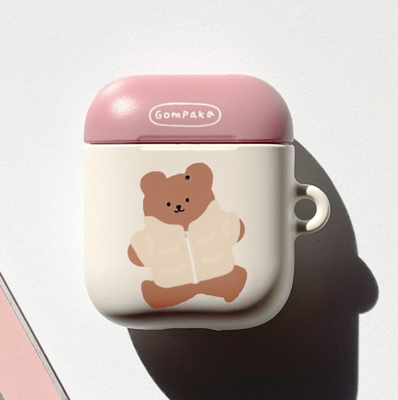 |MOMO CASE| 424 곰파카(크림) Airpods Case