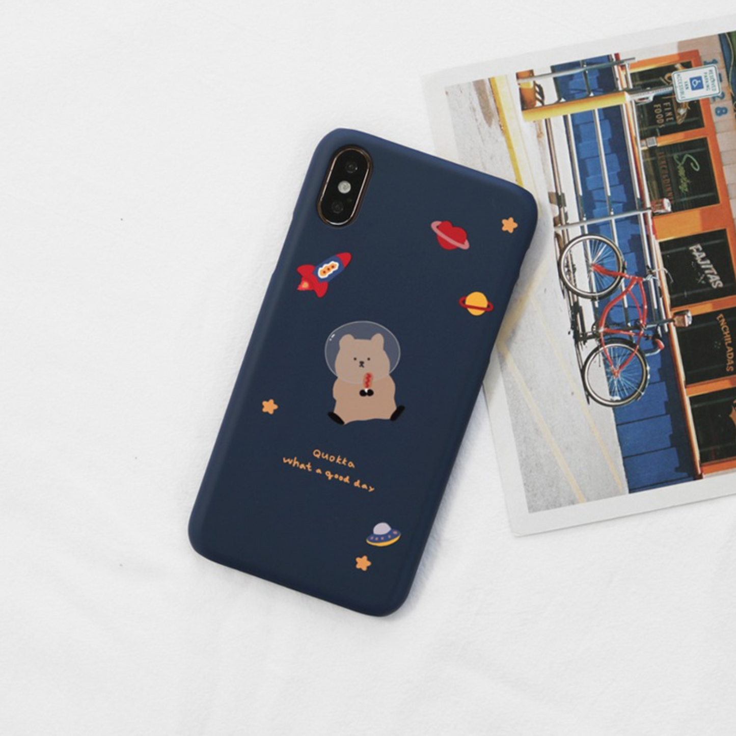 |MOMO CASE| 274 굿데이쿼카(네이비) Phone Case