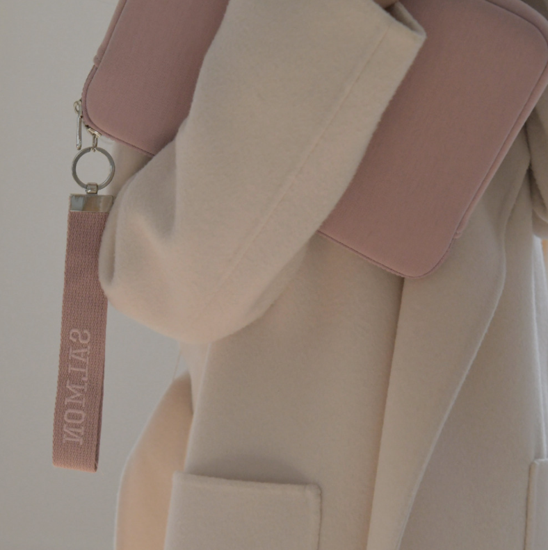 |salmon| Salmon Strap Laptop Case/ Ipad Pouch (size L)