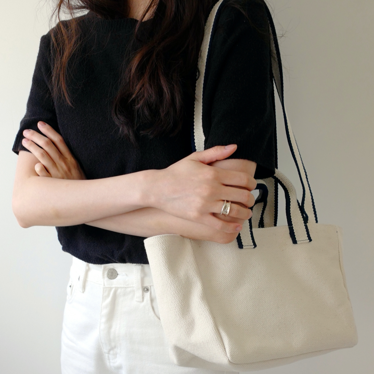 |unfold| Mini Two-tone Strap Bag (2colour)