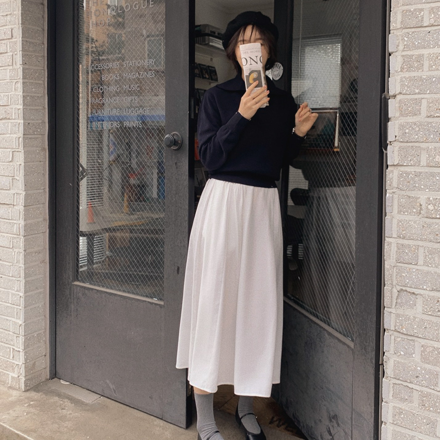 |SLOWAND| Flynn Silk Flare Skirt