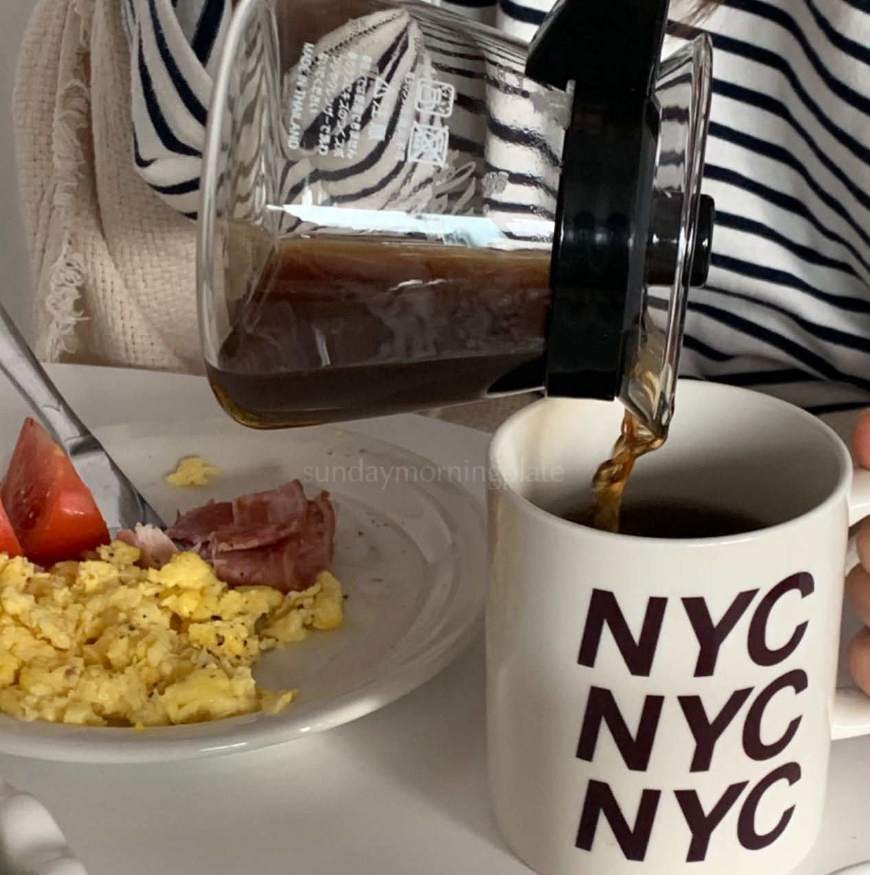 |sunday morning plate| City mug 11oz - NYC