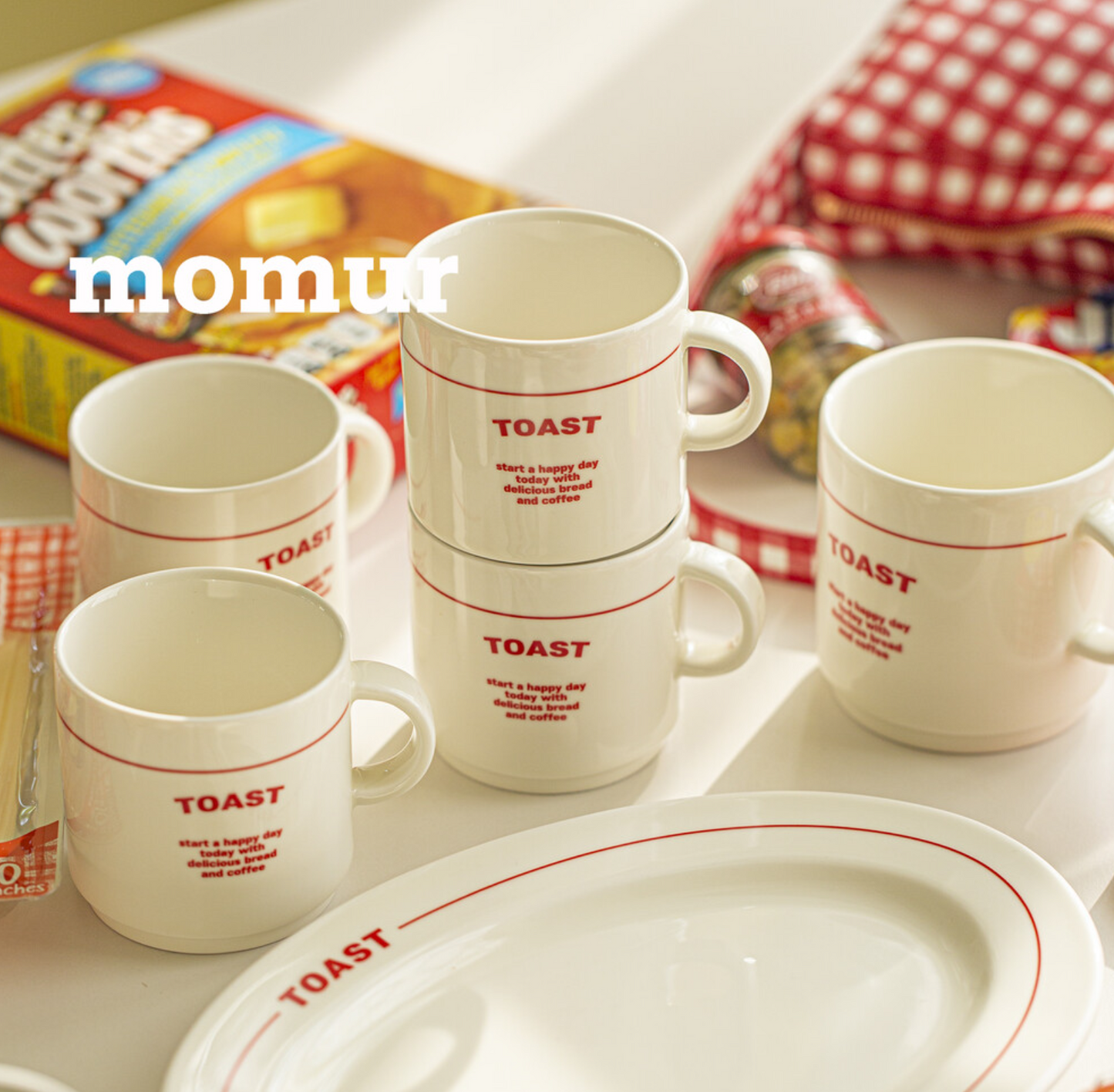|momur| TOAST Mug Red (2Colour, 2Size)