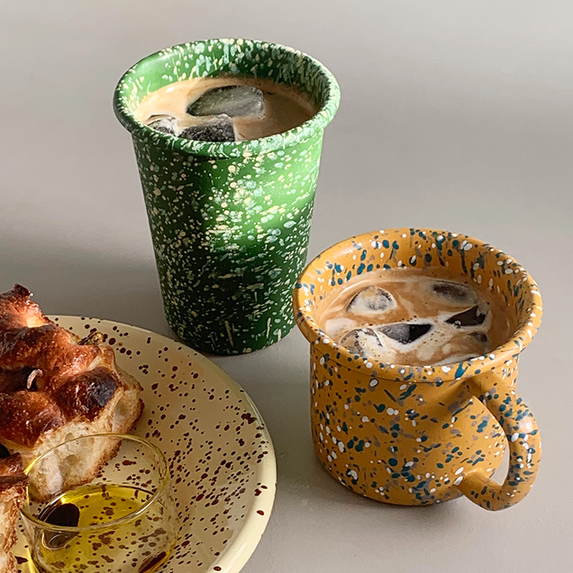 |SINON SHOP| eding Enamel Mug (4colour 2type)