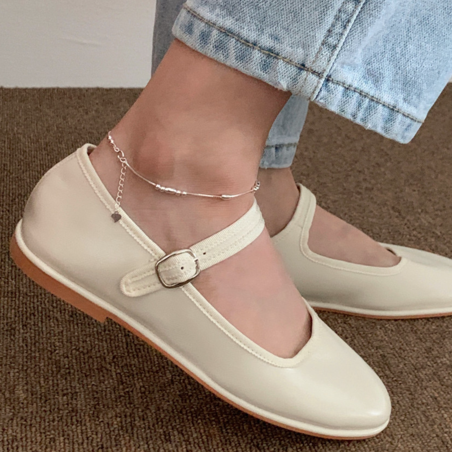 |DUNGEUREON| Purity Silver Anklet