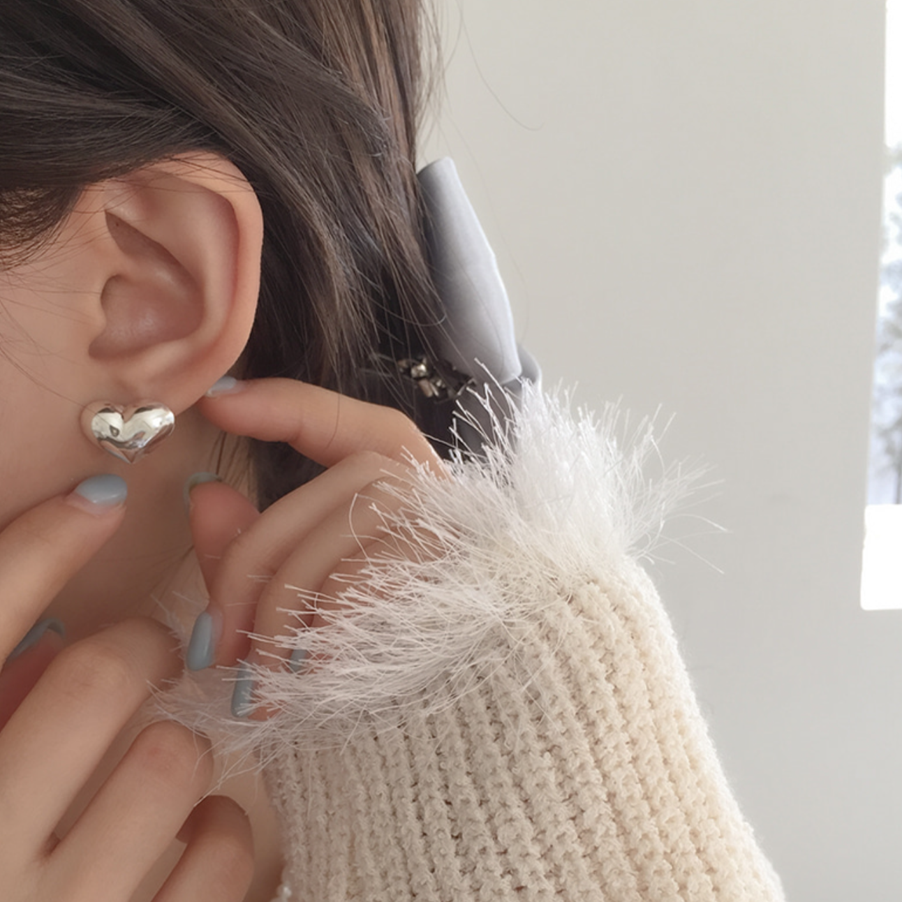 |moat| Sweet Heart Earrings (silver925)