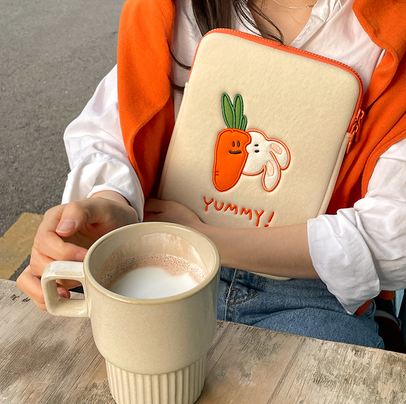 |second morning| Bunny & Rabbit Ipad Pouch 11"