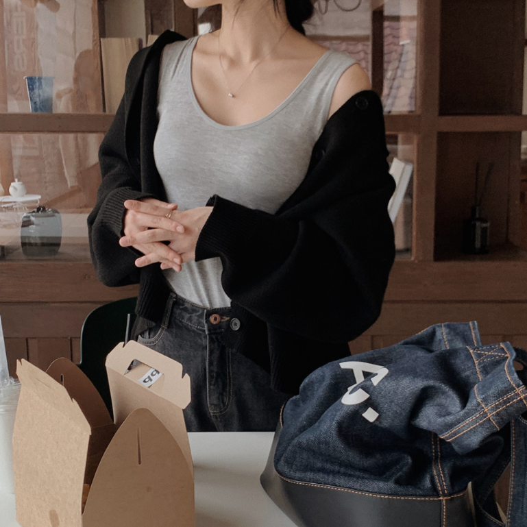 |SLOWAND| Soft Basic Sleeveless