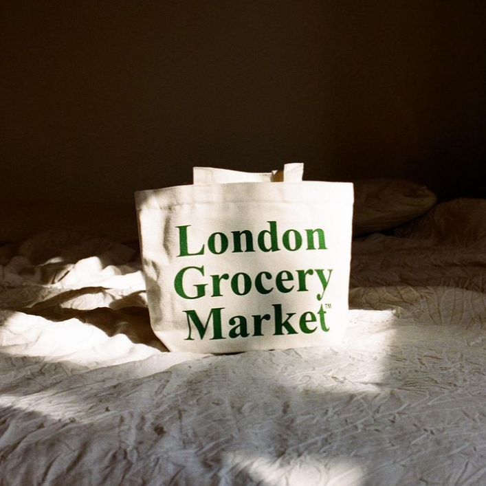 |London Grocery Market| Cotton Market Bag (Medium)