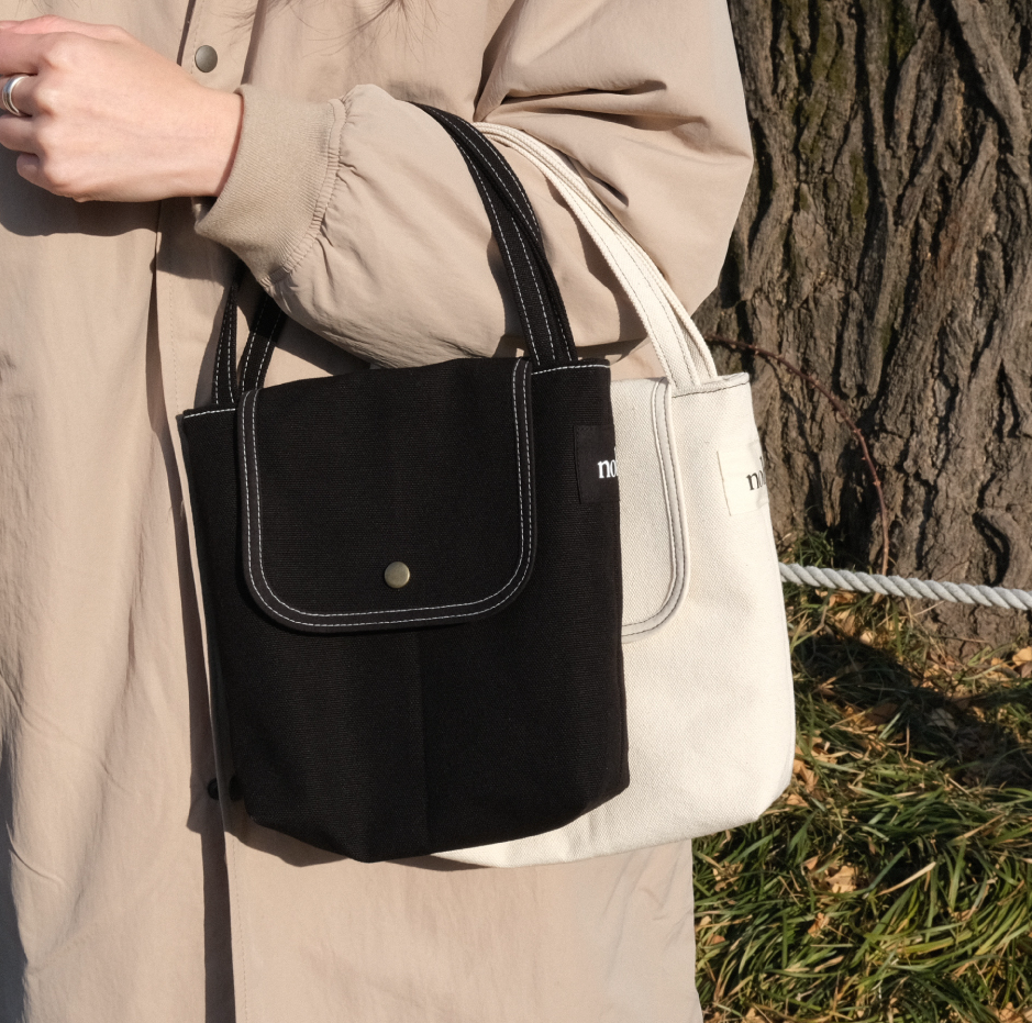 |noh| Cover Mini Bag (Ivory/ Black)