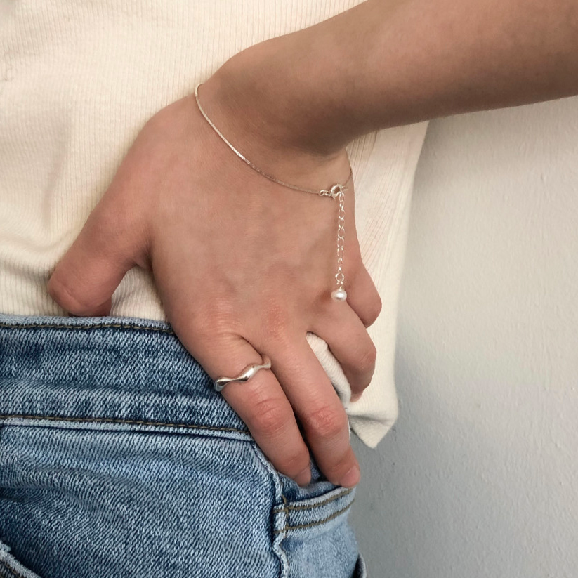 |DUNGEUREON| |925 silver| Selene Silver Bracelet