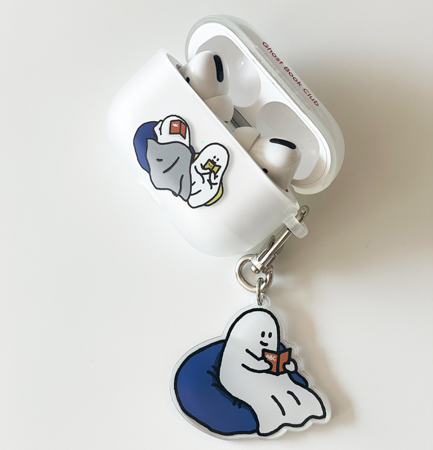 |PERCENTAGE| Ghost Book Club Airpods Case