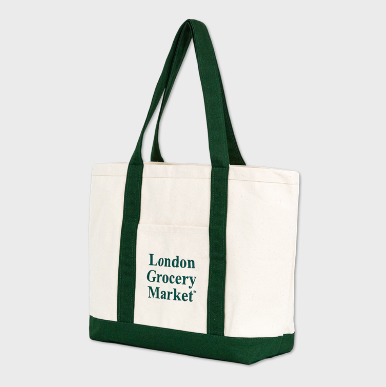 |London Grocery Market| Classic Boat Tote (Green)