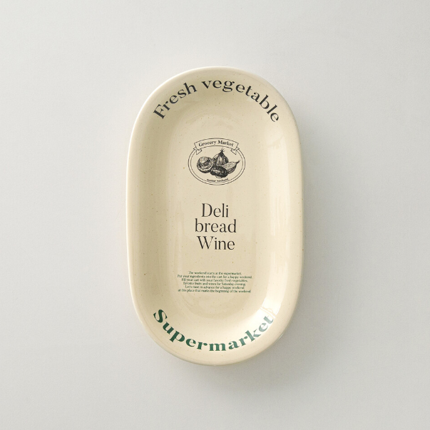 |momur| weekend 3 Oval plate ‘butter’