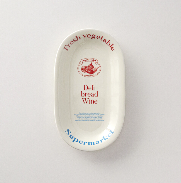 |momur| weekend 3 Oval plate ‘ivory’