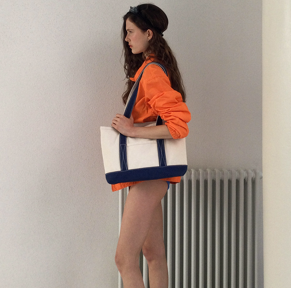 |Brookly| CLASSIC TOTE |M| BLUE