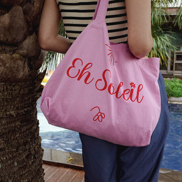 |FUN FROM FUN| EH SOLEIL ECO BAG (PINK)