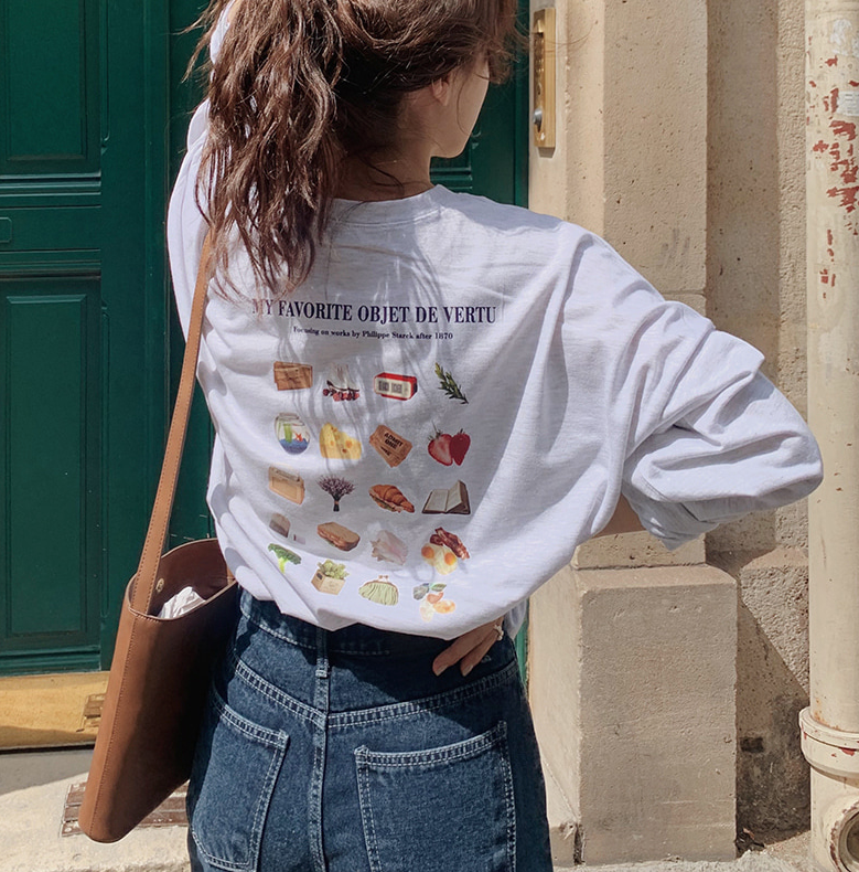 |SLOWAND| Kitchen Printed Loose Fit T-Shirt