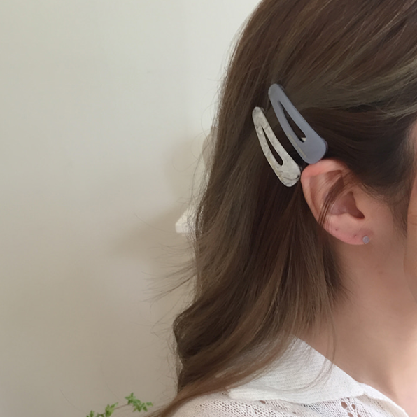 |moat| Marble Hairpin -209